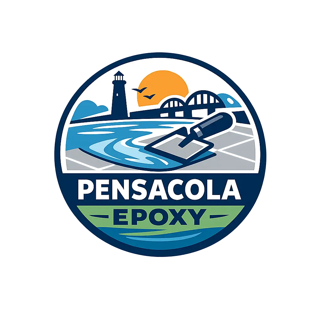 Pensacola Epoxy logo representing epoxy flooring services in Pensacola, FL